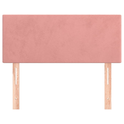 Testiera Rosa 80x5x78/88 cm in Velluto