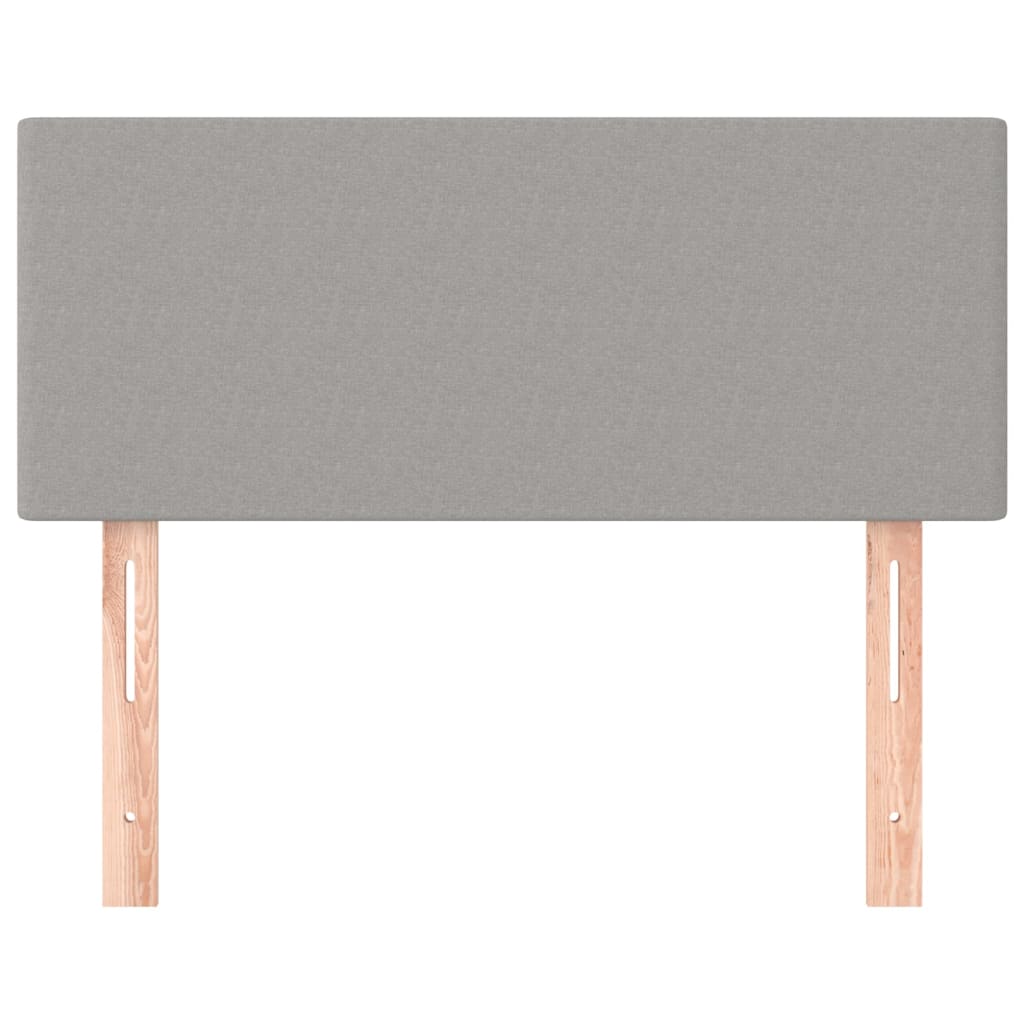 Testiera Grigio Chiaro 90x5x78/88 cm in Tessuto