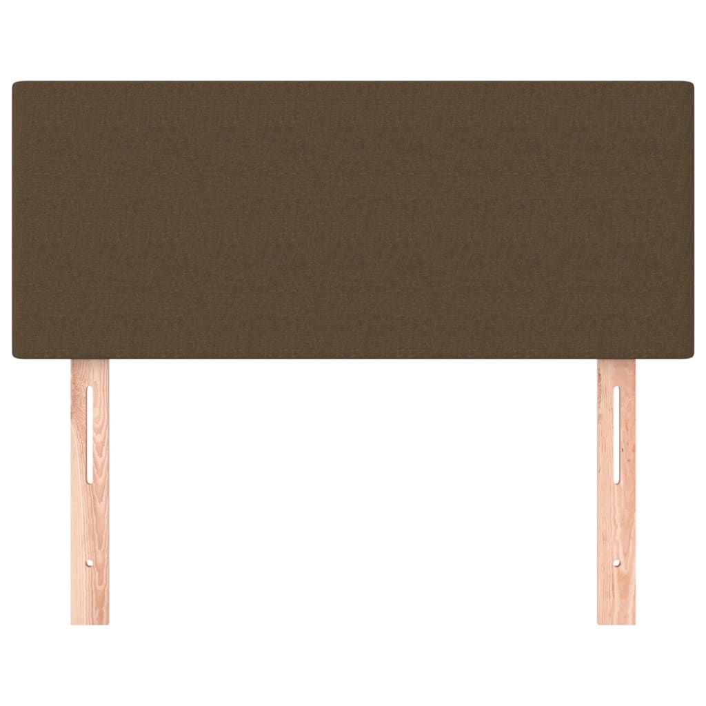 Testiera Marrone Scuro 90x5x78/88 cm in Tessuto