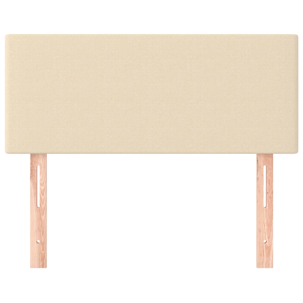 Testiera Crema 90x5x78/88 cm in Tessuto