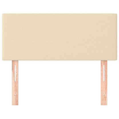 Testiera Crema 90x5x78/88 cm in Tessuto
