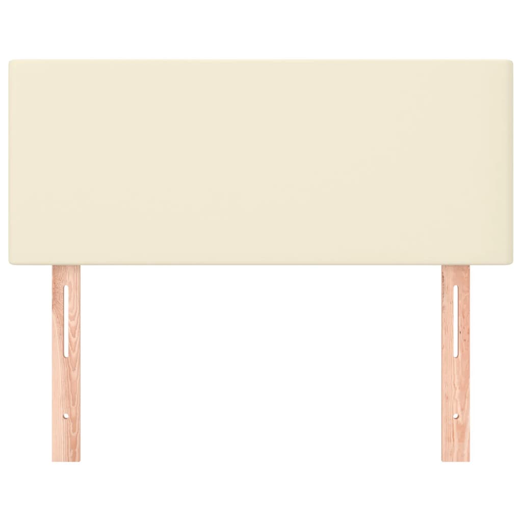 Testiera Crema 90x5x78/88 cm in Similpelle