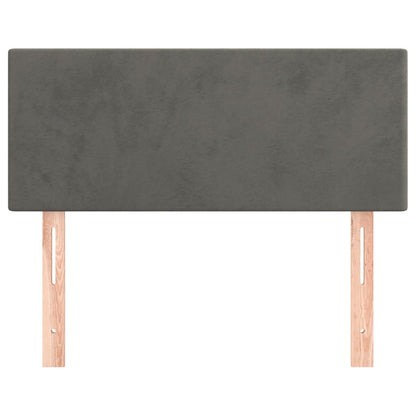 Testiera Grigio Scuro 90x5x78/88 cm in Velluto