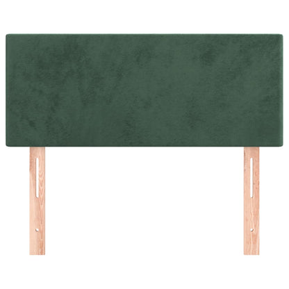 Testiera Verde scuro 90x5x78/88 cm in Velluto