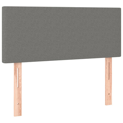 Testiera Grigio Scuro 100x5x78/88 cm in Tessuto