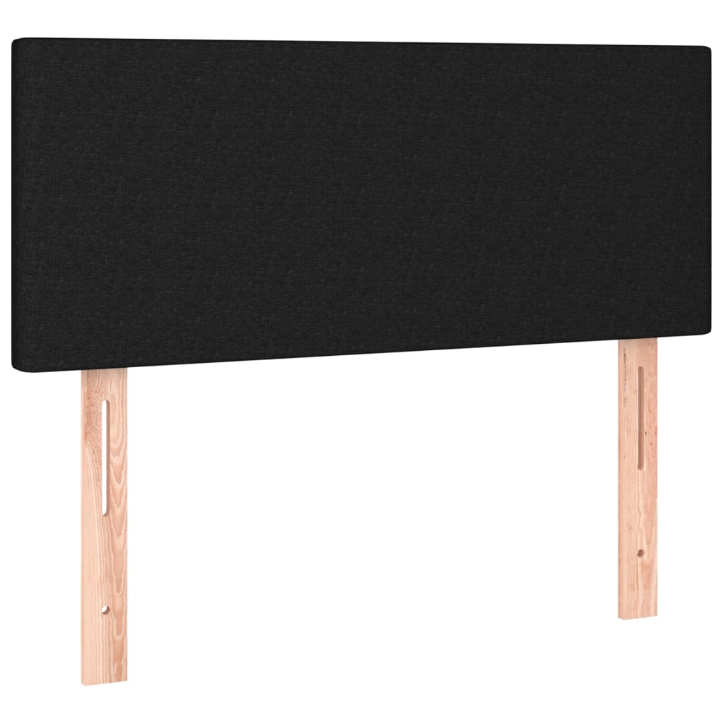 Testiera Nera 100x5x78/88 cm in Tessuto