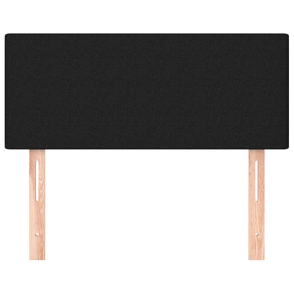 Testiera Nera 100x5x78/88 cm in Tessuto