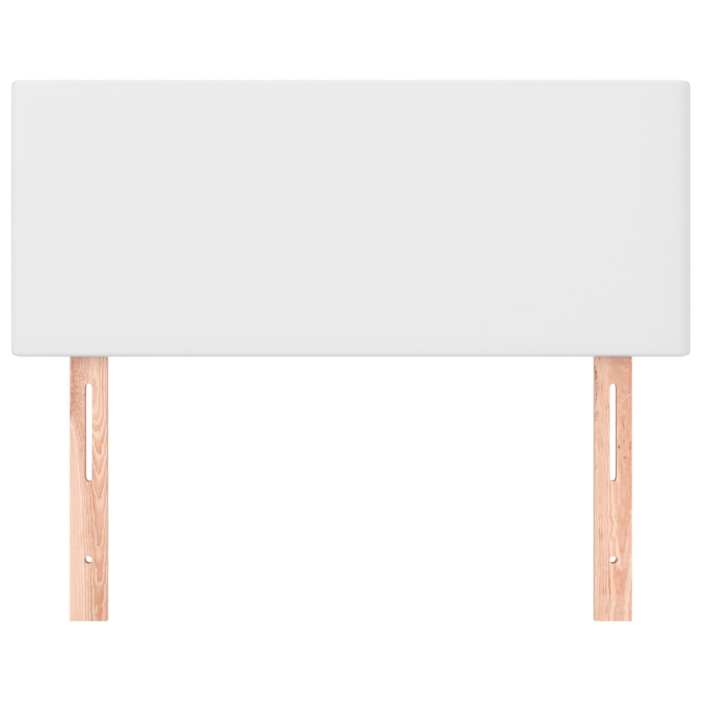 Testiera Bianco 100x5x78/88 cm in Similpelle