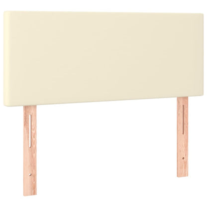 Testiera Crema 100x5x78/88 cm in Similpelle