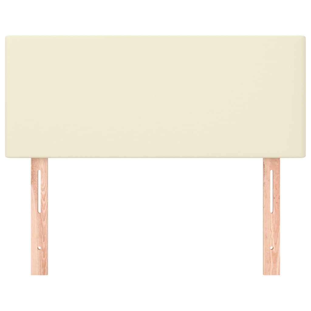 Testiera Crema 100x5x78/88 cm in Similpelle