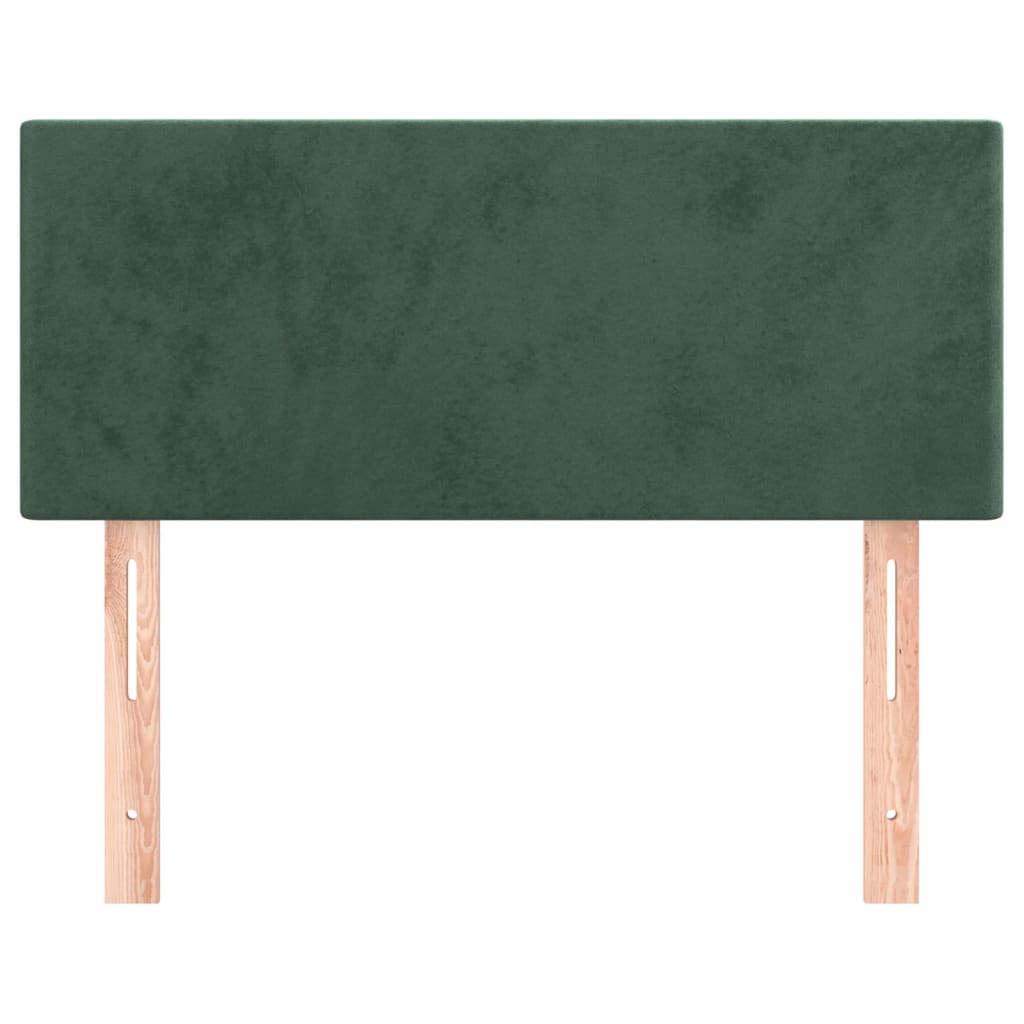 Testiera Verde Scuro 100x5x78/88 cm in Velluto