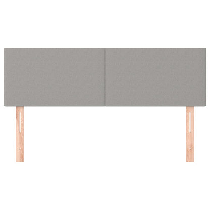 Testiere 2 pz Grigio Chiaro 72x5x78/88 cm in Tessuto