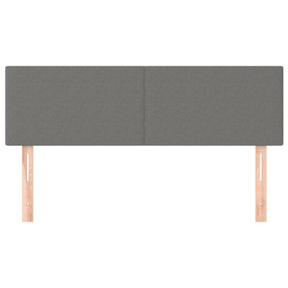 Testiere 2 pz Grigio Scuro 72x5x78/88 cm in Tessuto