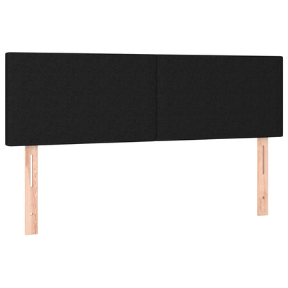 Testiere 2 pz Nere72x5x78/88 cm in Tessuto