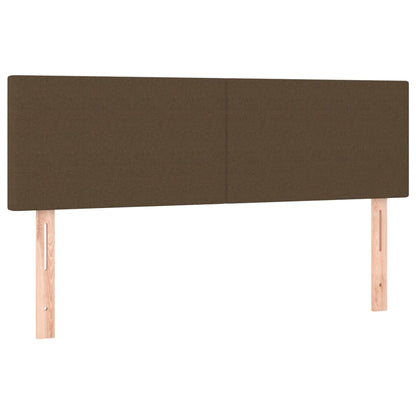 Testiere 2 pz Marrone Scuro 72x5x78/88 cm in Tessuto