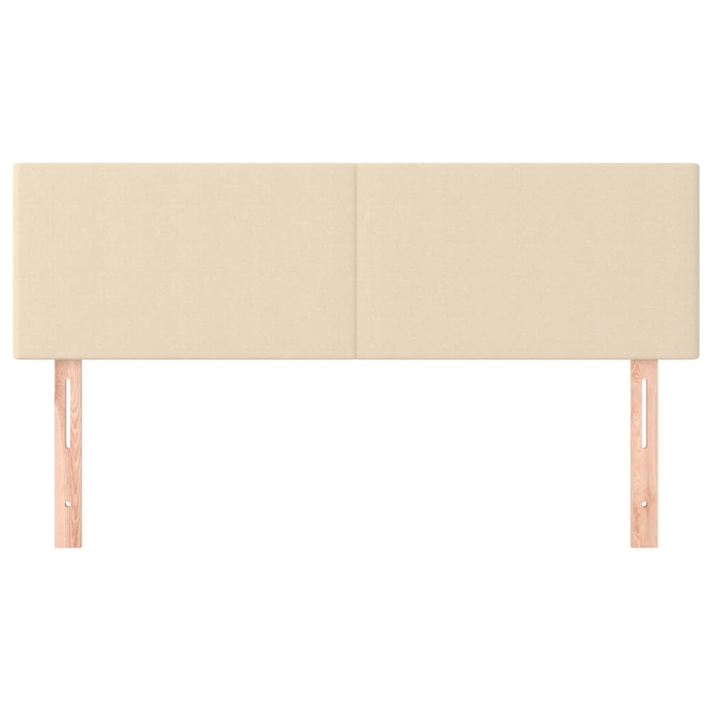 Testiere 2 pz Crema 72x5x78/88 cm in Tessuto