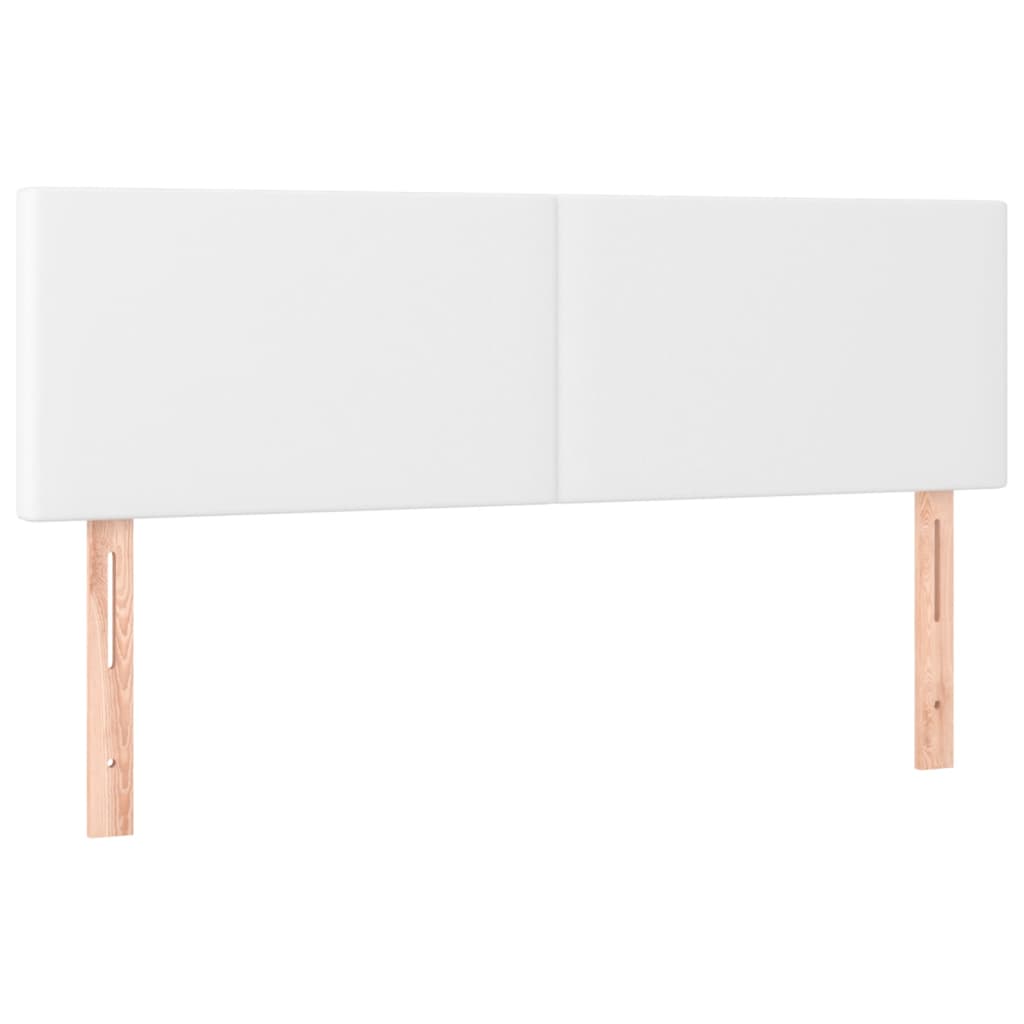Testiere 2 pz Bianche 72x5x78/88 cm in Similpelle