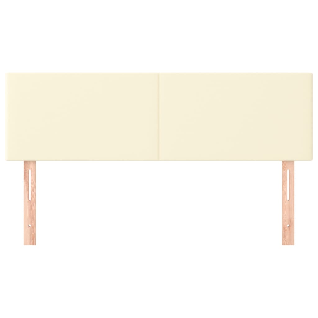 Testiere 2 pz Crema 72x5x78/88 cm in Similpelle