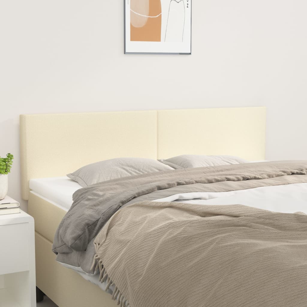 Testiere 2 pz Crema 72x5x78/88 cm in Similpelle