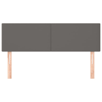 Testiere 2 pz Grigie 72x5x78/88 cm in Similpelle
