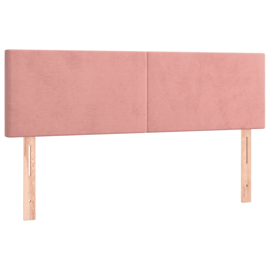 Testiere 2 pz Rosa 72x5x78/88 cm in Velluto