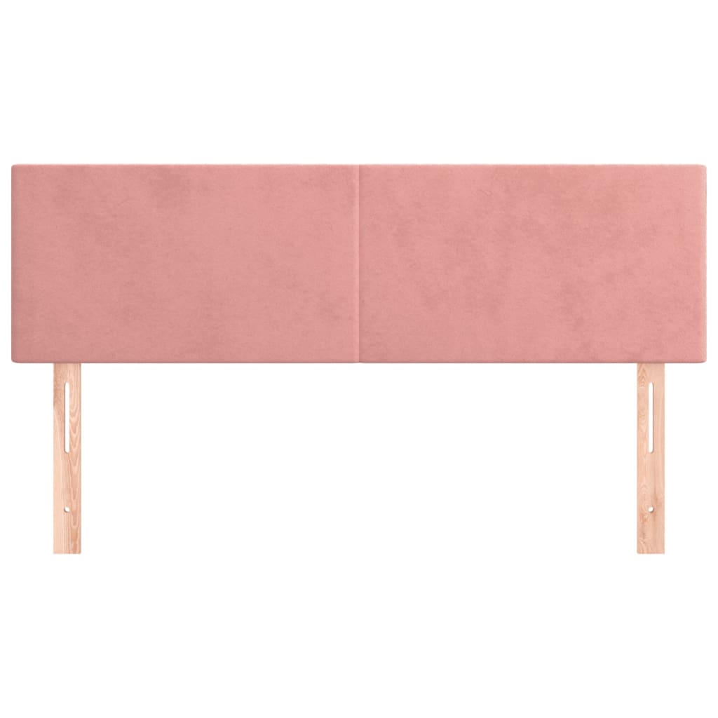 Testiere 2 pz Rosa 72x5x78/88 cm in Velluto