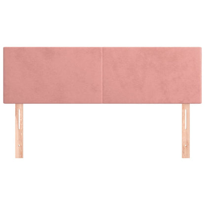 Testiere 2 pz Rosa 72x5x78/88 cm in Velluto