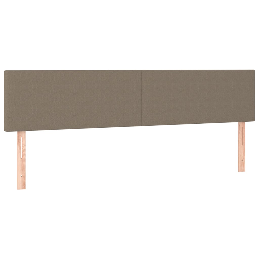 Testiera 2 pz Tortora 80x5x78/88 cm in Tessuto