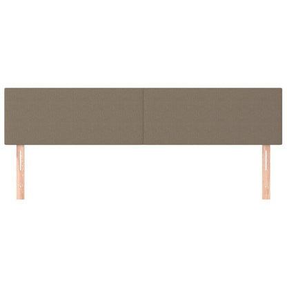 Testiera 2 pz Tortora 80x5x78/88 cm in Tessuto