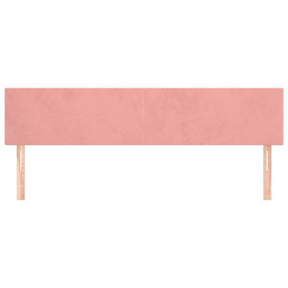 Testiera 2 pz Rosa 80x5x78/88 cm in Velluto