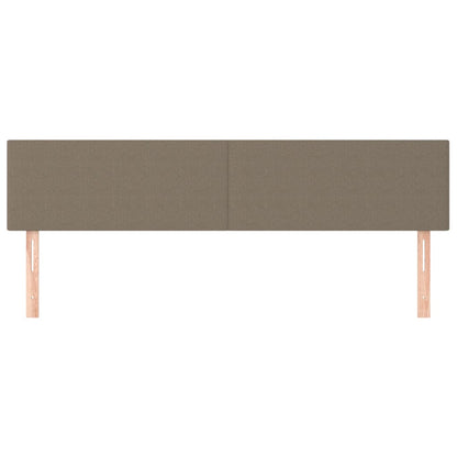 Testiera 2 pz Tortora 100x5x78/88 cm in Tessuto