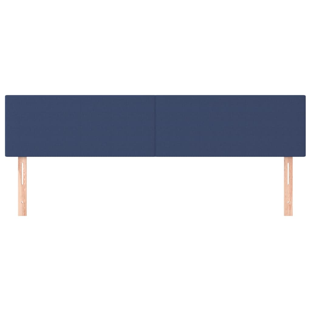 Testiera 2 pz Blu 100x5x78/88 cm in Tessuto