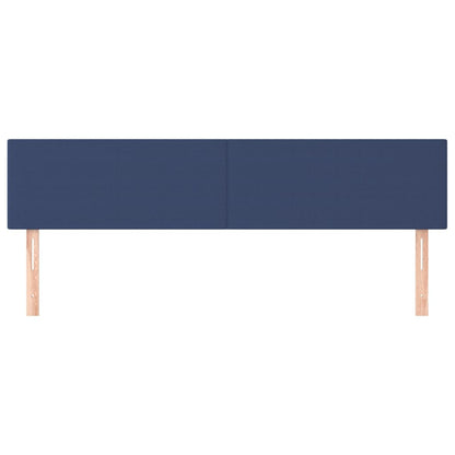 Testiera 2 pz Blu 100x5x78/88 cm in Tessuto