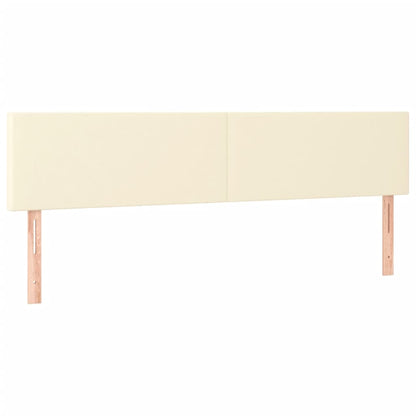 Testiere 2 pz Crema 100x5x78/88 cm in Similpelle