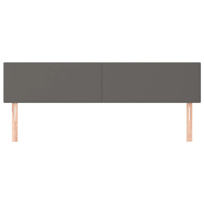 Testiere 2 pz Grigie 100x5x78/88 cm in Similpelle
