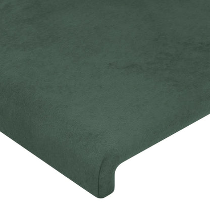 Testiere 2 pz Verde Scuro 100x5x78/88 cm in Velluto