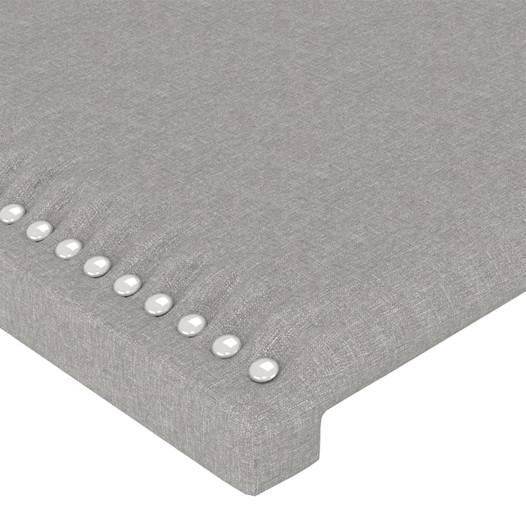 Testiera Grigio Chiaro 80x5x78/88 cm in Tessuto