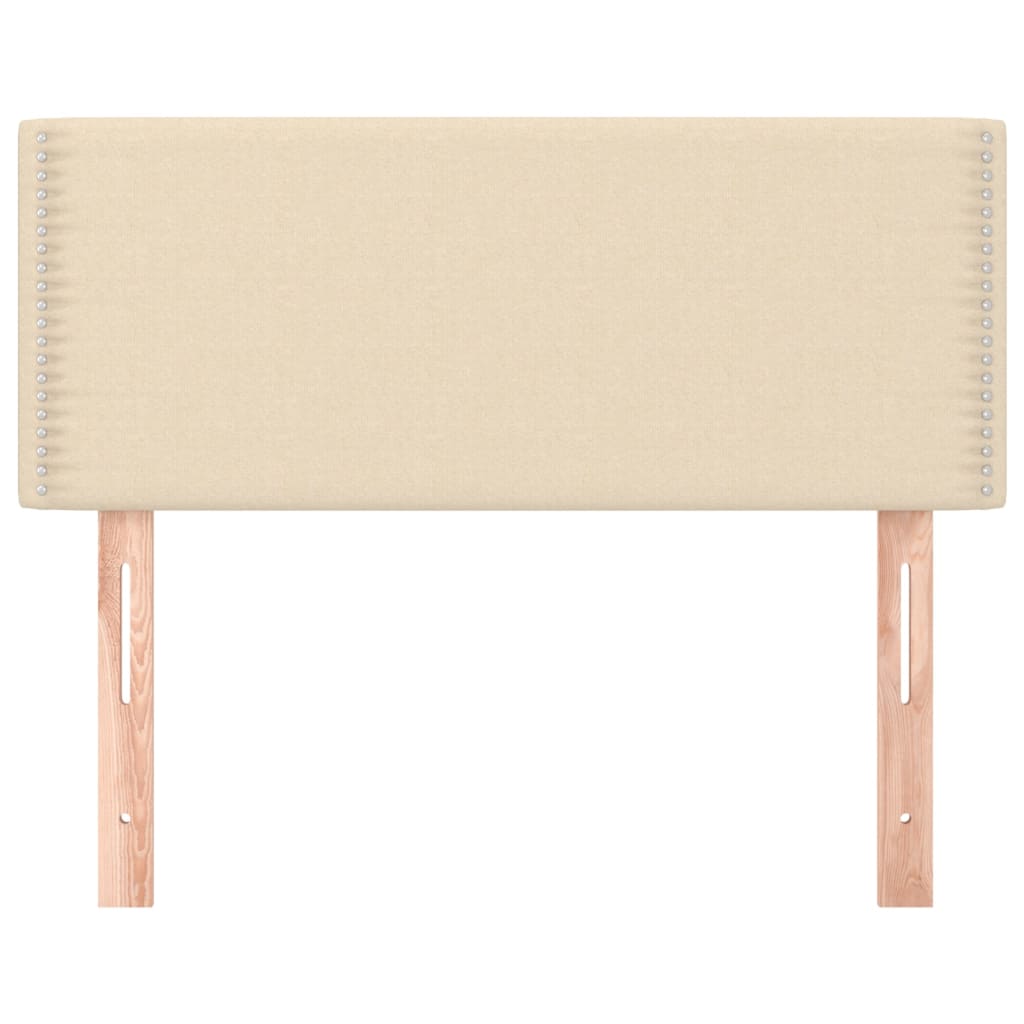 Testiera Crema 80x5x78/88 cm in Tessuto