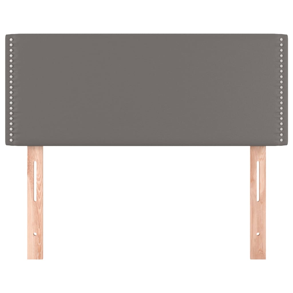Testiera Grigia 80x5x78/88 cm in Similpelle