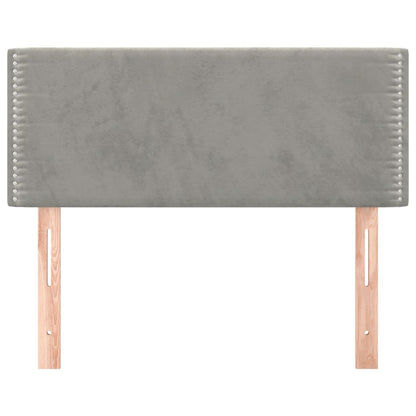 Testiera Grigio Chiaro 80x5x78/88 cm in Velluto