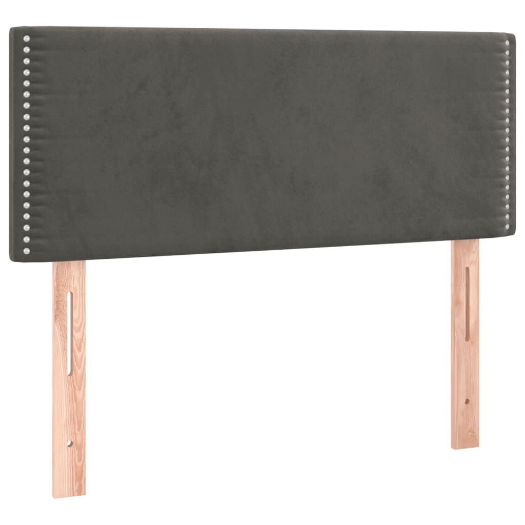 Testiera Grigio Scuro 80x5x78/88 cm in Velluto