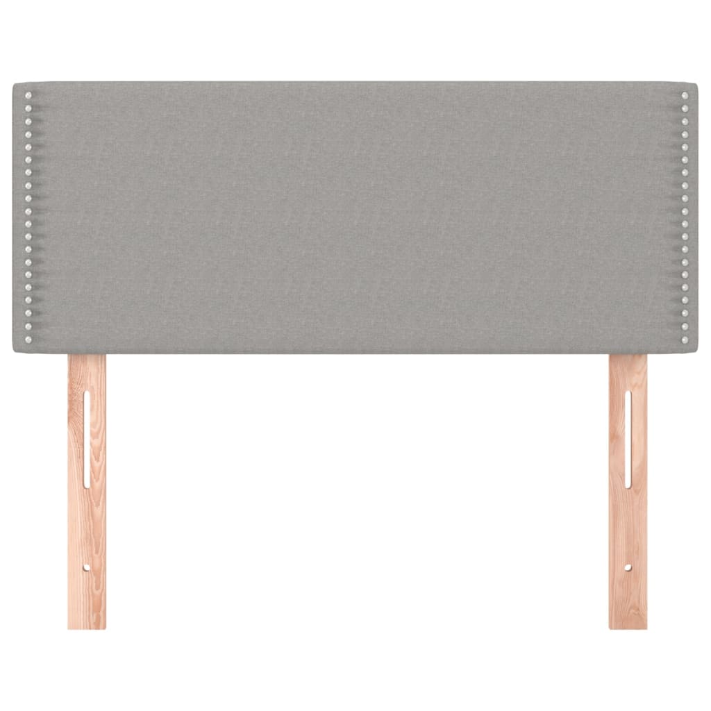 Testiera Grigio Chiaro 90x5x78/88 cm in Tessuto