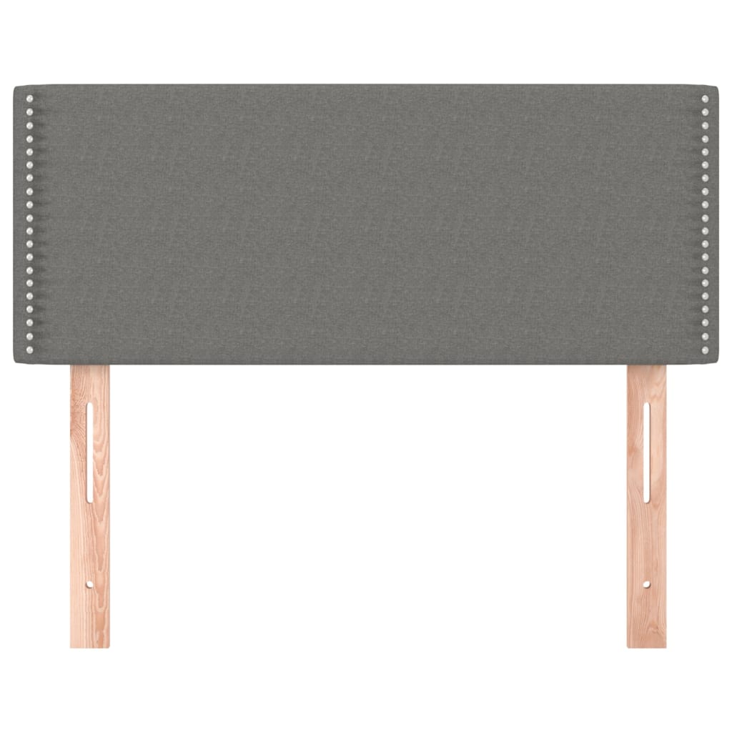 Testiera Grigio Scuro 90x5x78/88 cm in Tessuto