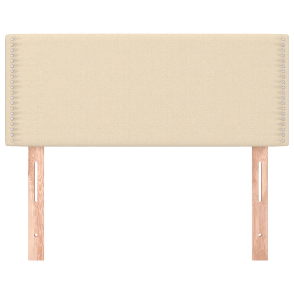 Testiera Crema 90x5x78/88 cm in Tessuto