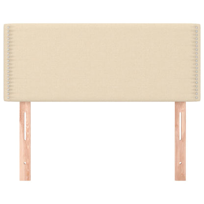 Testiera Crema 90x5x78/88 cm in Tessuto