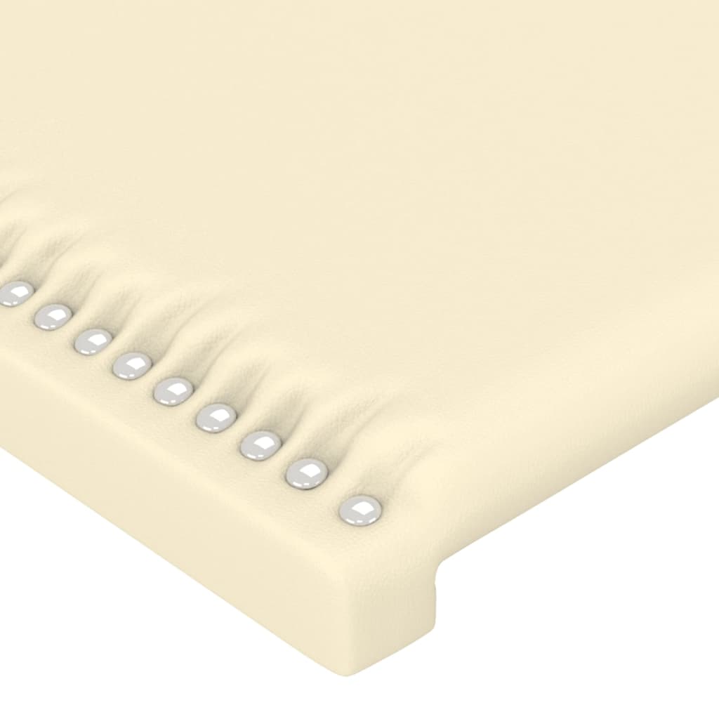 Testiera Crema 90x5x78/88 cm in Similpelle