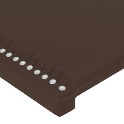 Testiera Marrone 90x5x78/88 cm in Similpelle