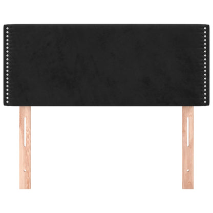 Testiera Nera 90x5x78/88 cm in Velluto