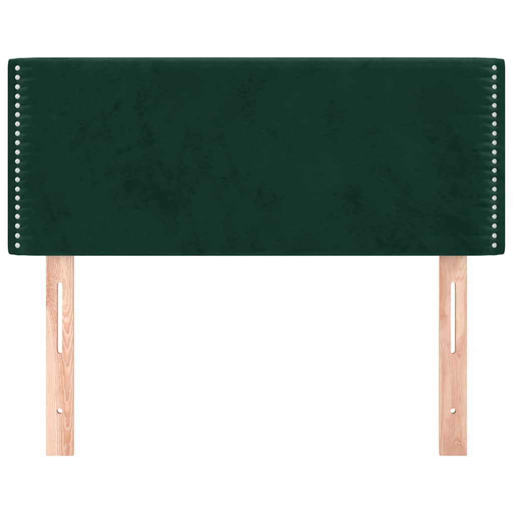 Testiera Verde scuro 90x5x78/88 cm in Velluto