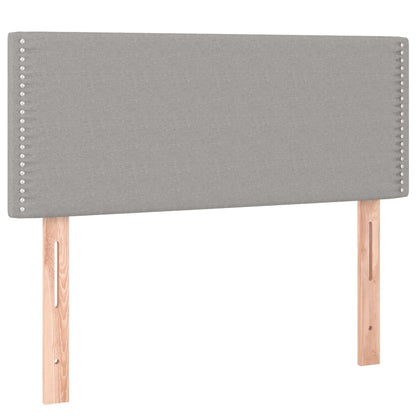 Testiera Grigio Chiaro 100x5x78/88 cm in Tessuto